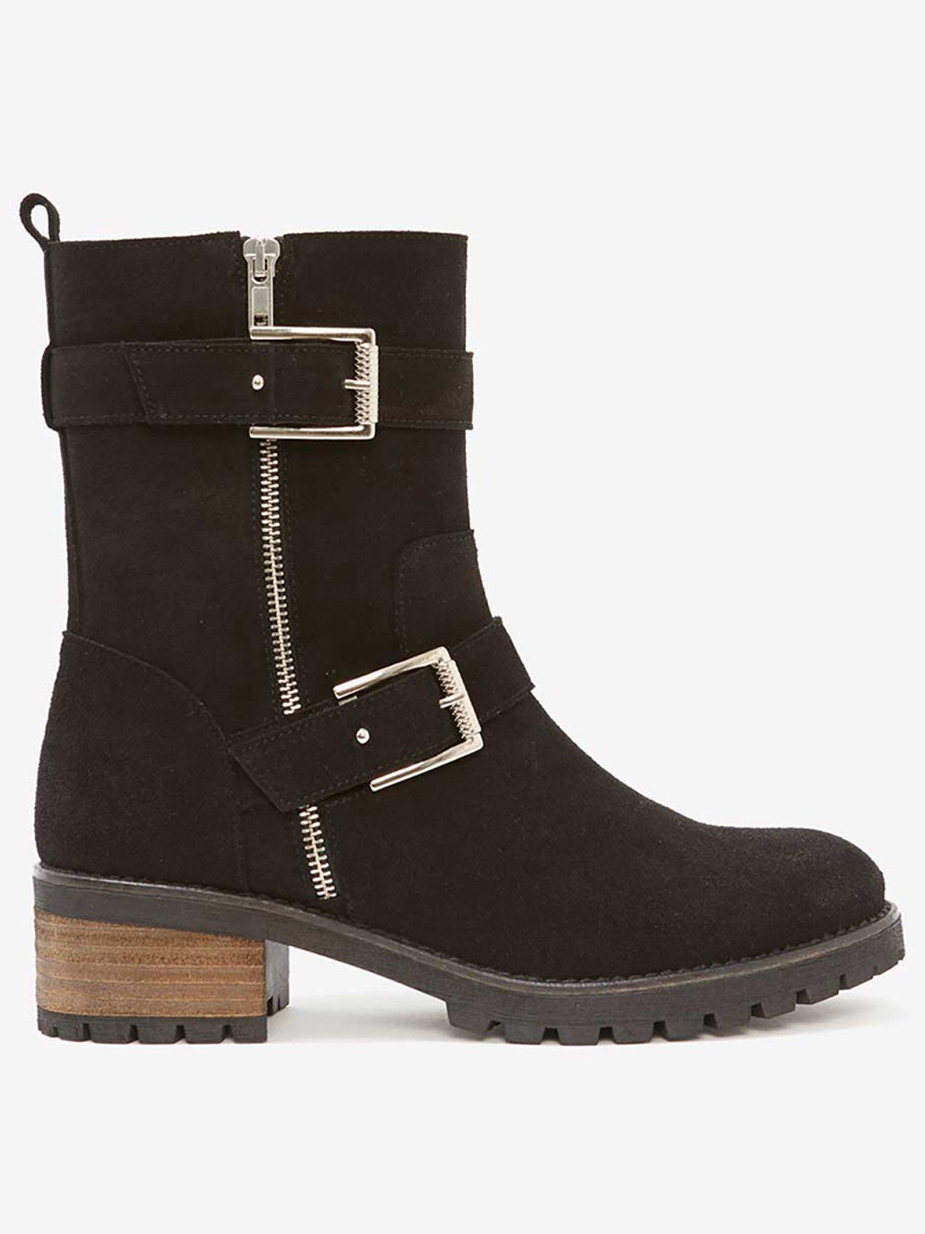 mint velvet biker boots
