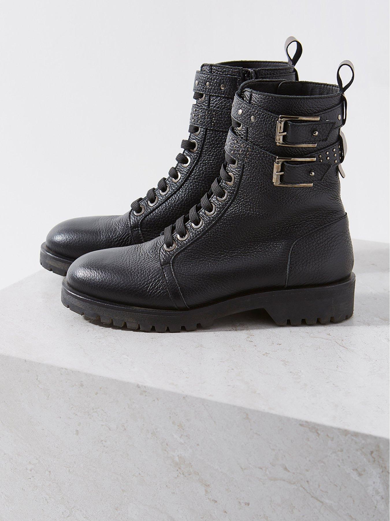 mint velvet biker boots