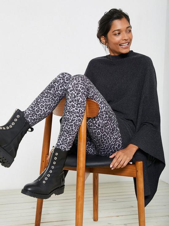 front image of mint-velvet-leopard-print-legging-grey