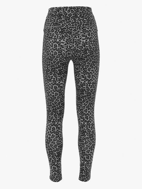 stillFront image of mint-velvet-leopard-print-legging-grey