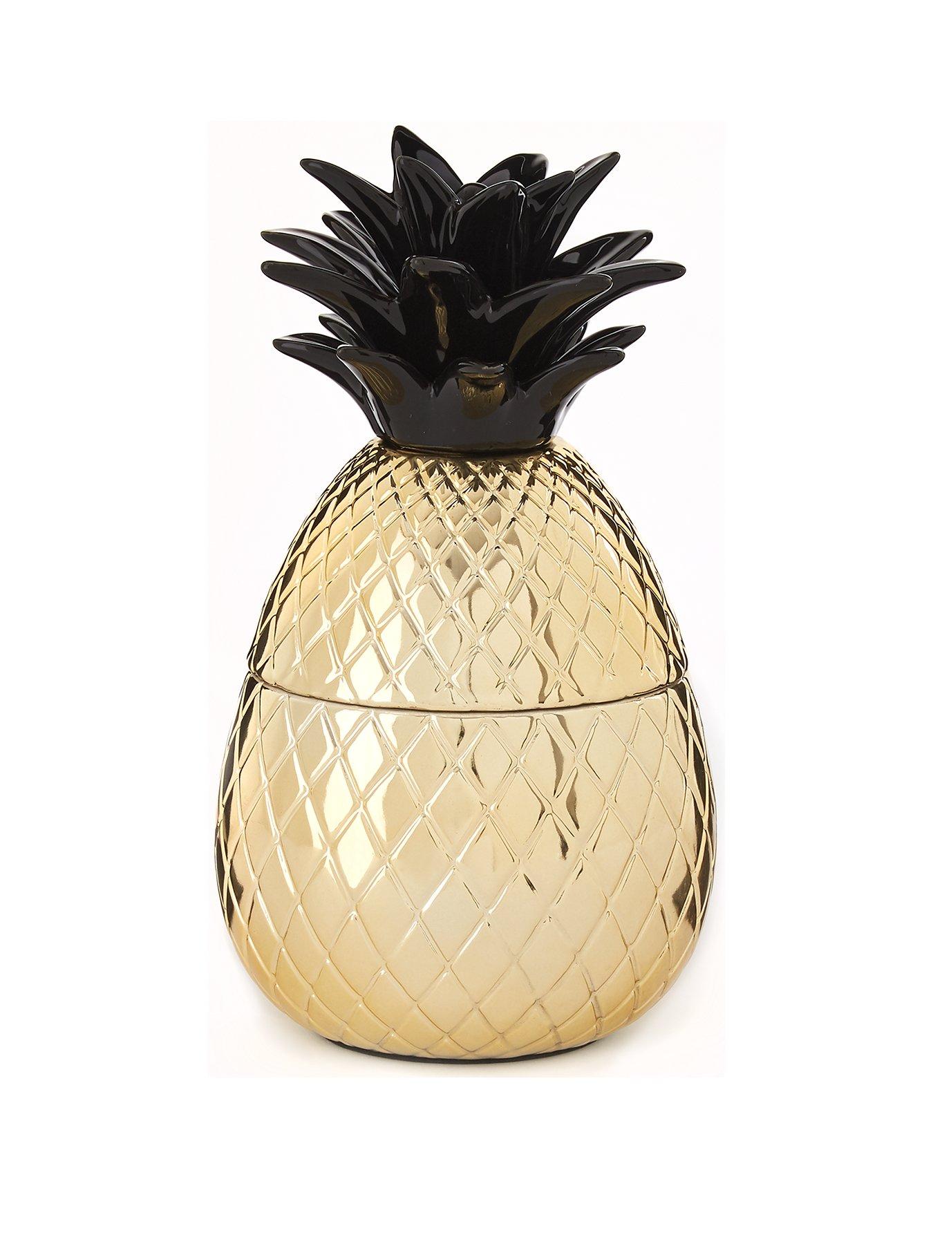 Product photograph of Ceramic Pineapple Pot from very.co.uk