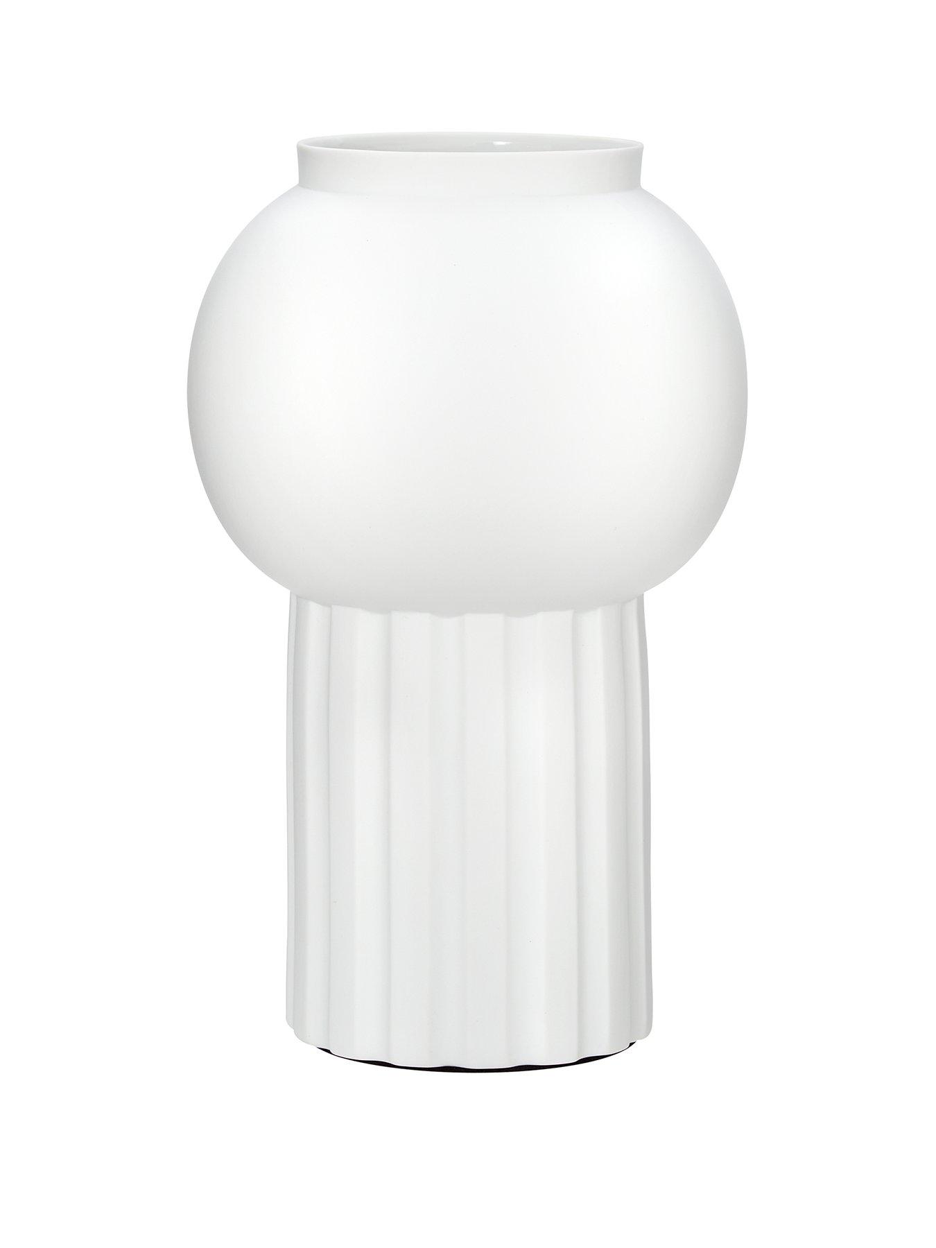 Product photograph of Cleo Rib Column Vase from very.co.uk
