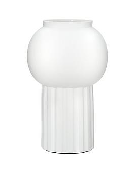Product photograph of Very Home Cleo Rib Column Vase from very.co.uk