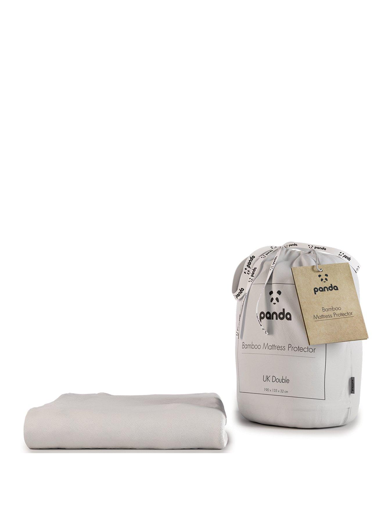 Image 1 of 5 of Panda London Bamboo Mattress Protector - White