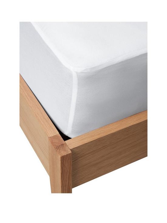 stillFront image of panda-london-bamboo-mattress-protector-white