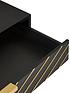  image of chevron-2-door-2-drawer-sideboard-blackgold