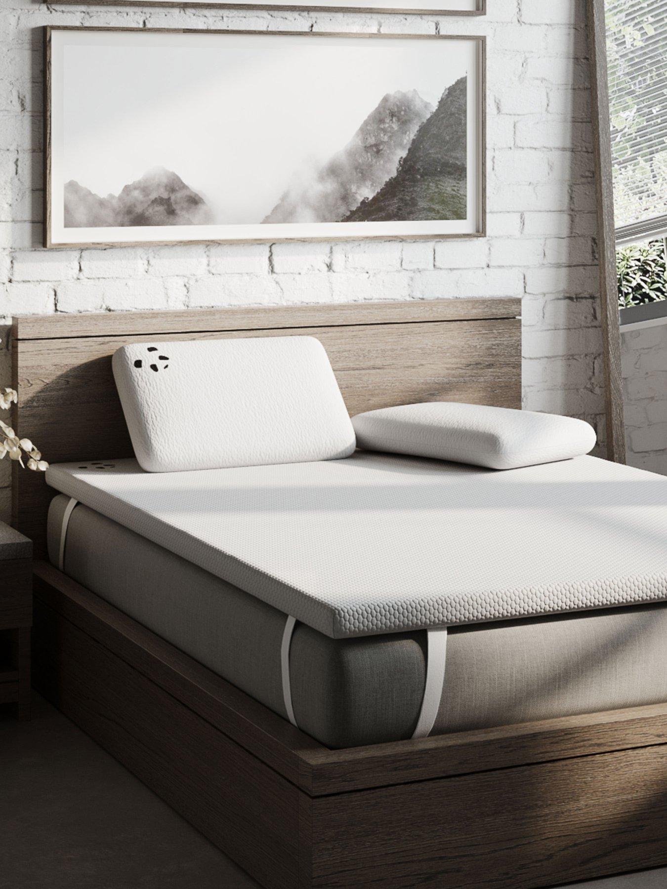 Image 5 of 7 of Panda London Adult Luxury Memory Foam Bamboo Pillow - White