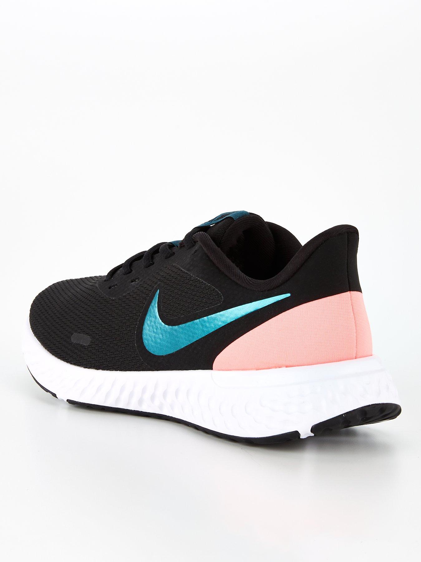 nike revolution black and pink