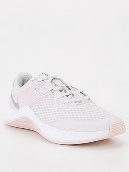 Nike MC Trainer - White/Silver , White/Silver, Size 4, Women|4
