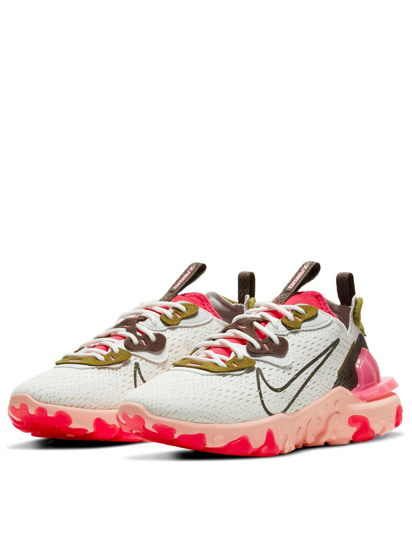 nike react vision pink and white
