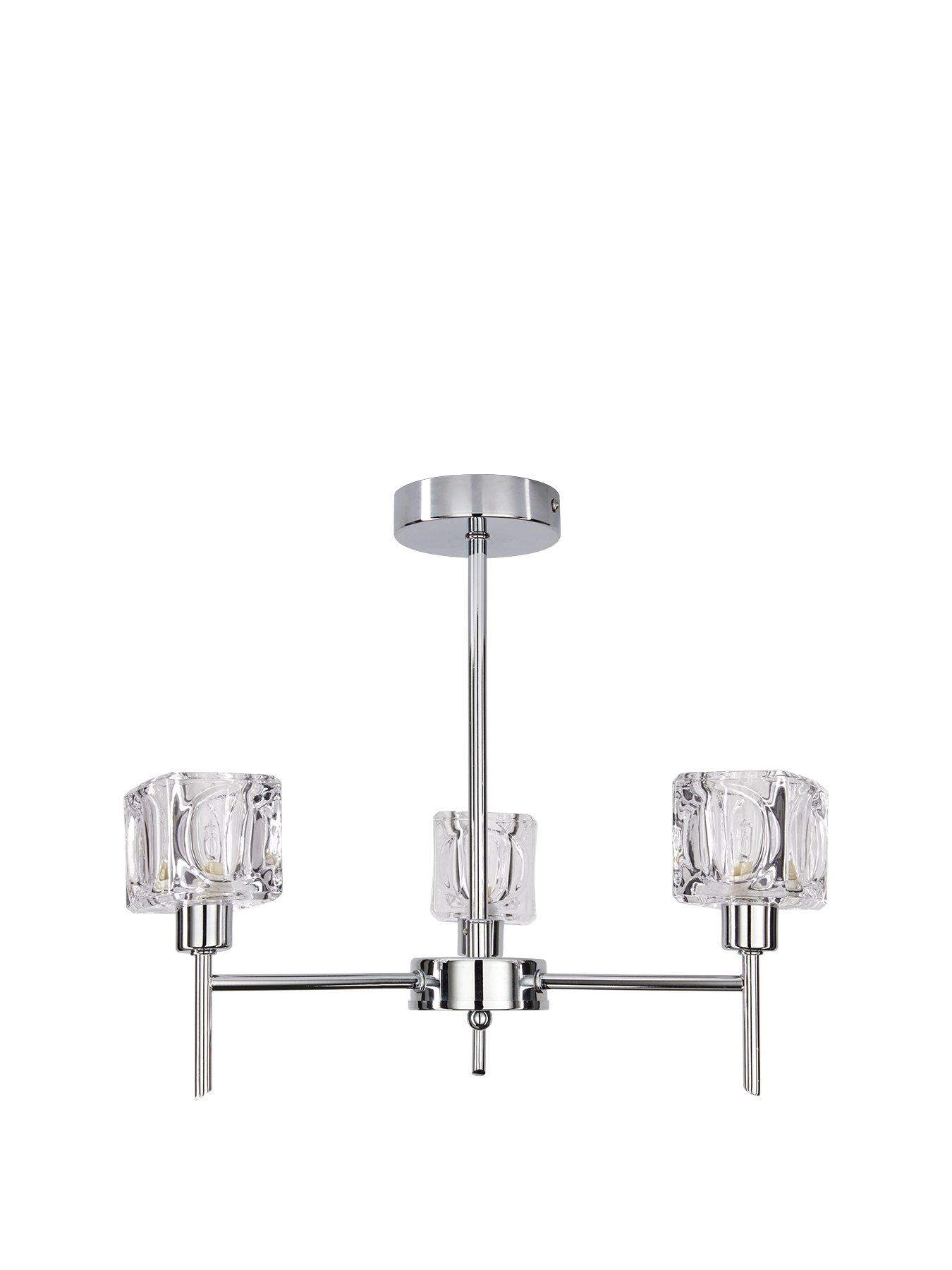 The Very Collection Ice Cube 3 Light Ceiling Fitting