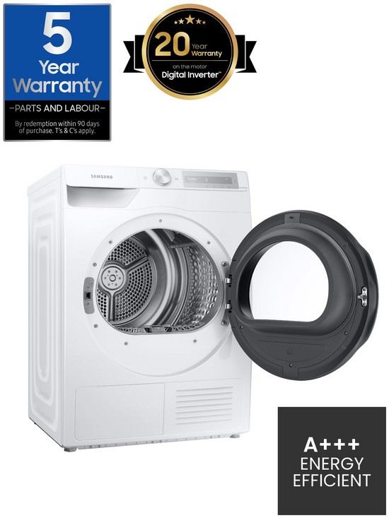 stillFront image of samsung-series-6-dv90t6240lhs1-optimaldrytrade-heat-pump-tumble-dryer-9kg-load-a-rated-white
