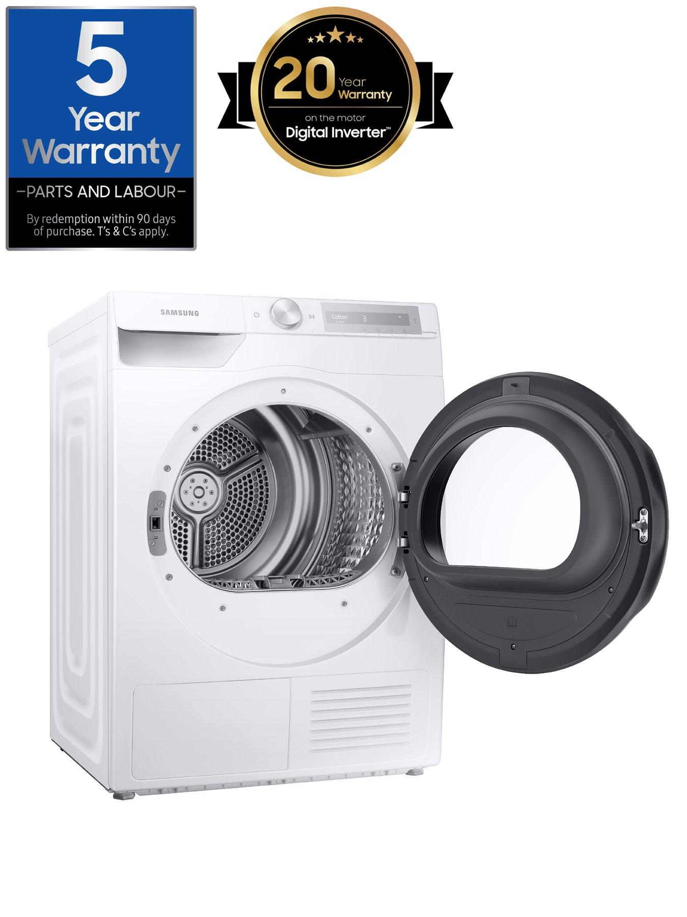 Image 2 of 8 of Samsung Series 6 AI Energy DV90T6240LH/S1 OptimalDry&trade; Heat Pump Tumble Dryer - 9kg Load, A+++ Rated - White