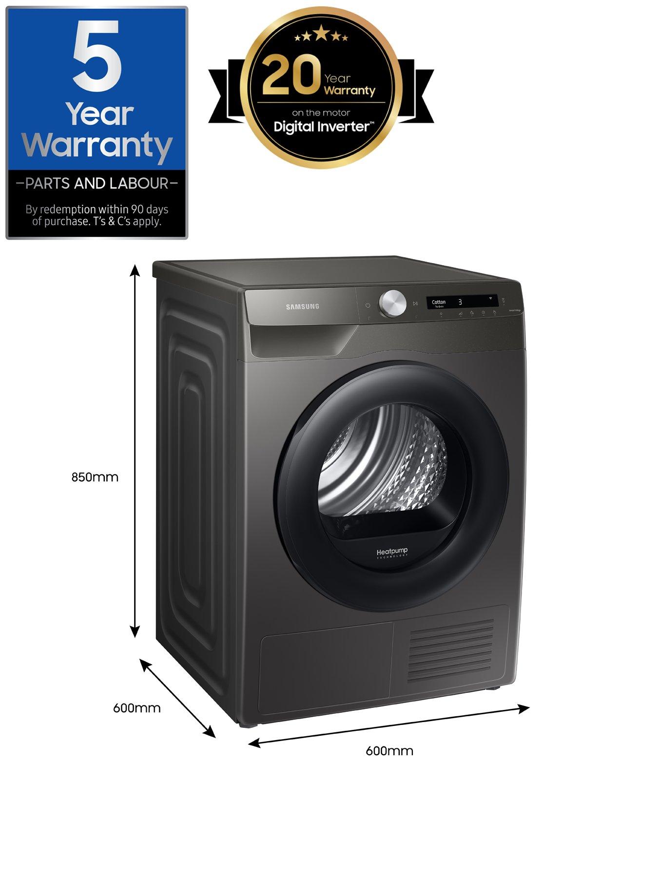 Image 7 of 8 of Samsung Series 6 AI Energy DV90T5240AN/S1 OptimalDry&trade; Heat Pump Tumble Dryer - 9kg Load A+++ Rated - Graphite