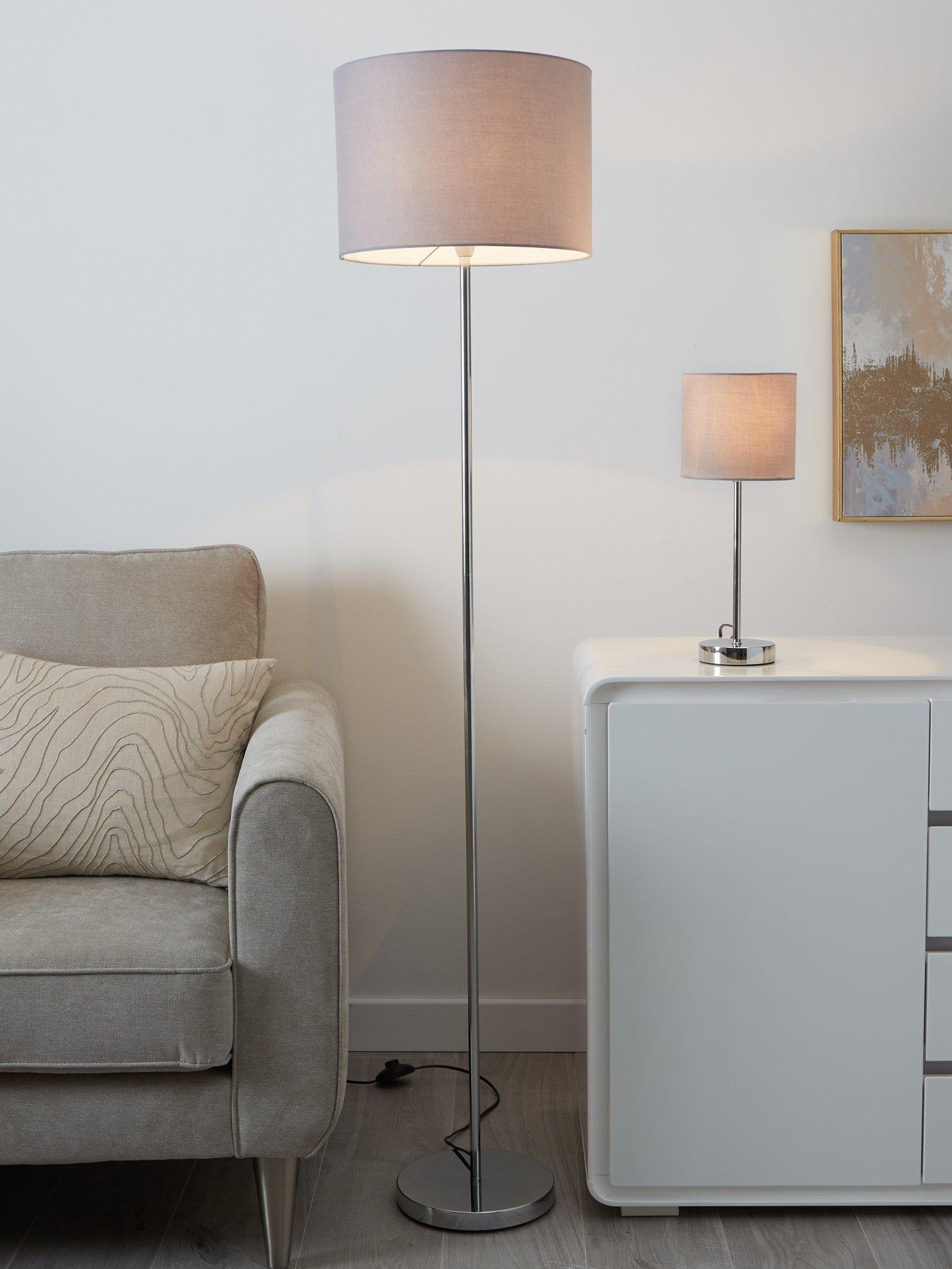 The Very Collection Langley Floor Lamp - Grey