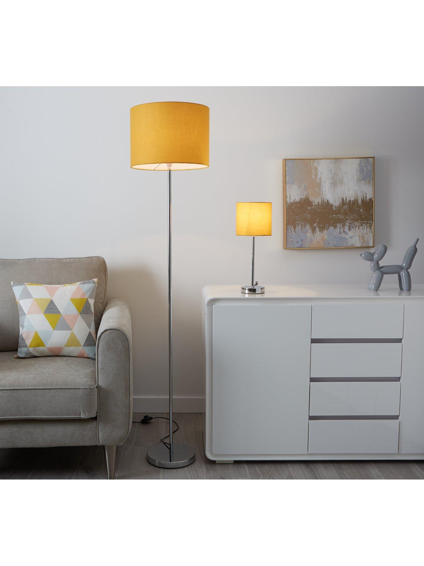 Everyday Langley Floor Lamp Ochre very.co.uk