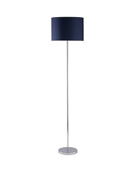 Product photograph of Everyday Langley Floor Lamp - Navy from very.co.uk