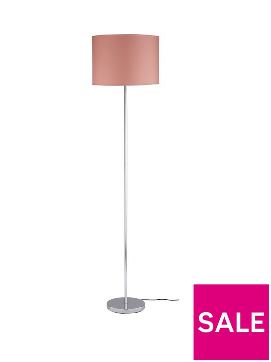 front image of langley-floor-lamp-dusky-pink