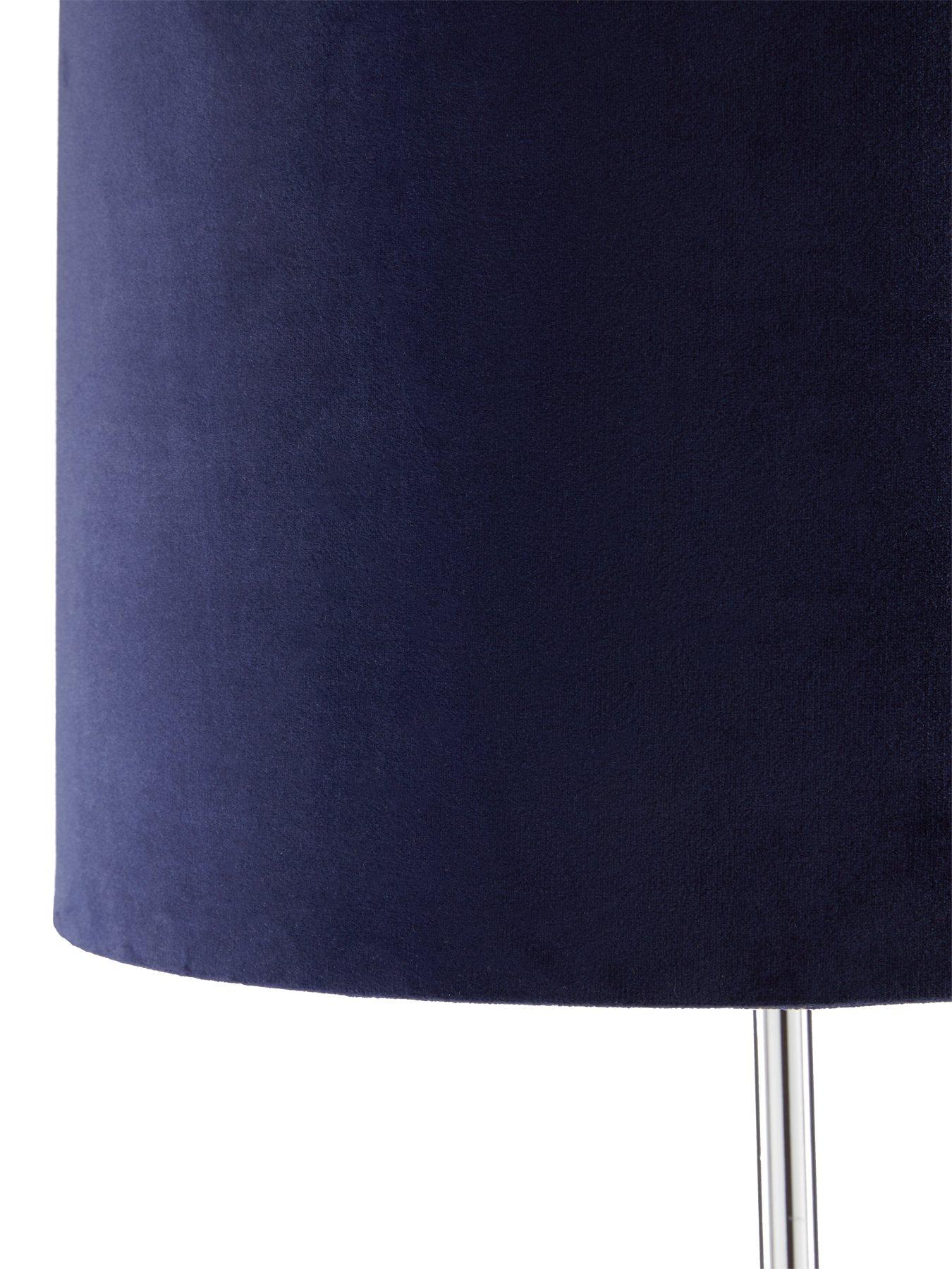 Image 3 of 4 of The Very Collection Langley Velvet Floor Lamp - Navy
