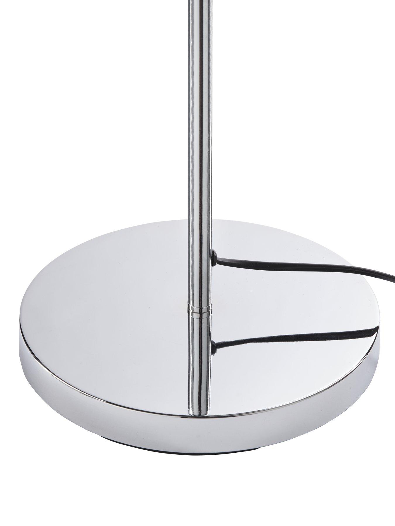 Image 4 of 4 of The Very Collection Langley Velvet Floor Lamp - Navy