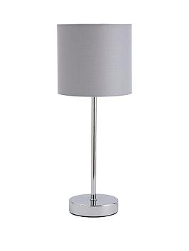 Product photograph of Everyday Langley Table Lamp - Grey from very.co.uk
