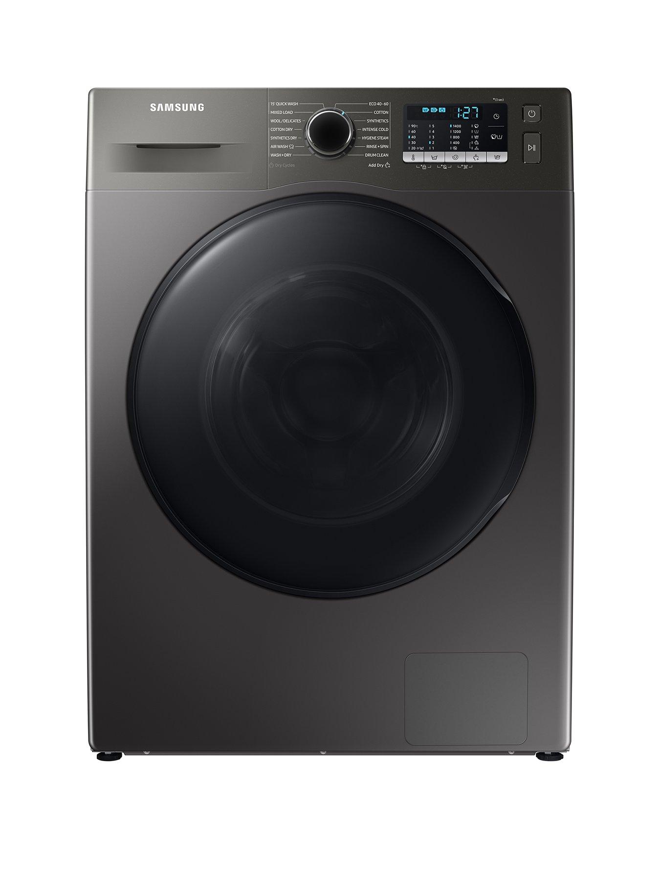 Samsung Series 5 WD90TA046BX/EU 9kg Wash, 6kg Dry, 1400 rpm Spin Washer  Dryer with ecobubble™ Technology - Graphite