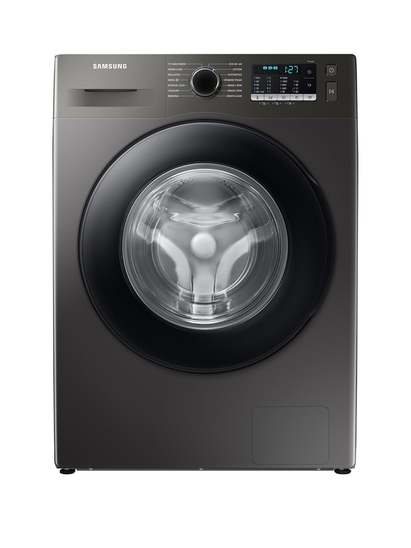 Product photograph of Samsung Series 5 Ww80ta046ax Eu Ecobubble Trade Washing Machine - 8kg Load 1400rpm Spin B Rated - Graphite from very.co.uk