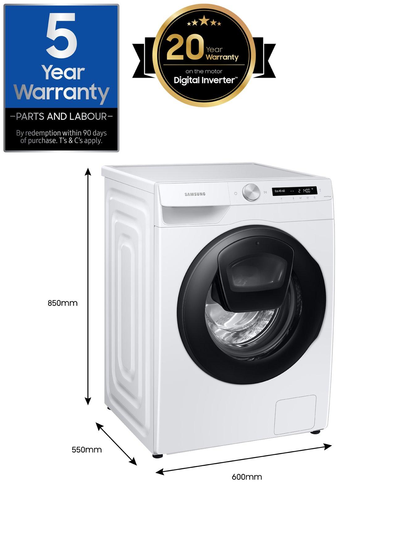 Image 7 of 8 of Samsung Series 5+ WW90T554DAW/S1 AddWash&trade; Washing Machine - 9kg Load 1400rpm Spin A Rated - White