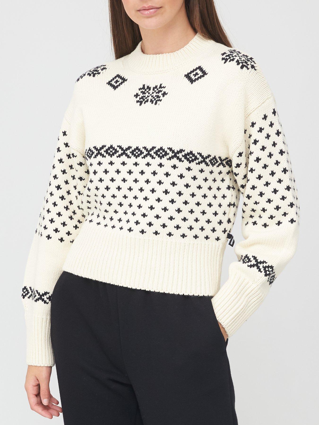 superdry cream jumper