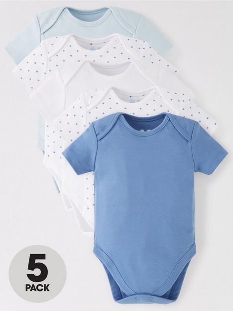 mini-v-by-very-baby-boys-5-pack-short-sleeve-essentialnbspbodysuits-blue-mix