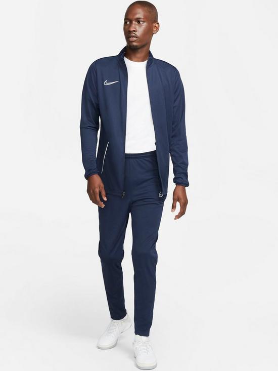 front image of nike-mens-academy-21-dry-tracksuit-navywhite