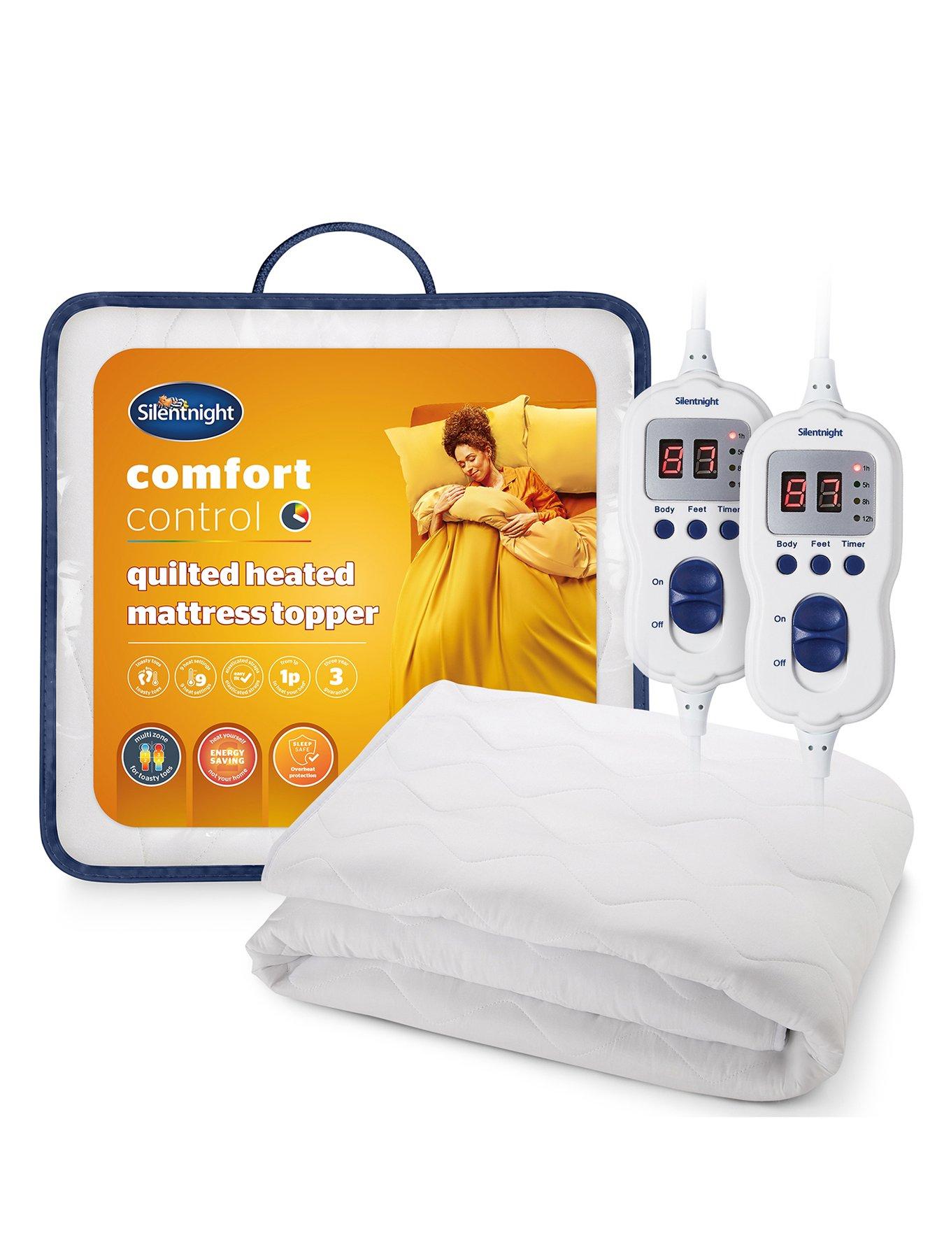 Silentnight Comfort Control Double Heated Mattress Topper - White