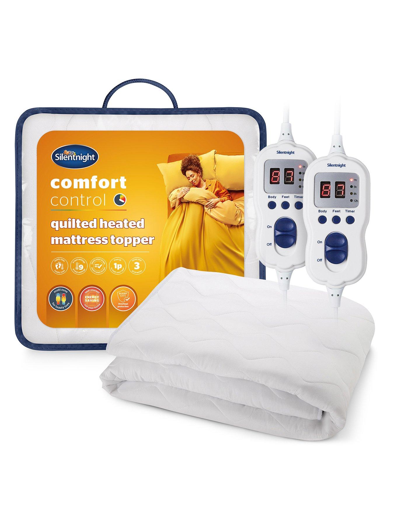 Silentnight Comfort Control Double Heated Mattress Topper - White