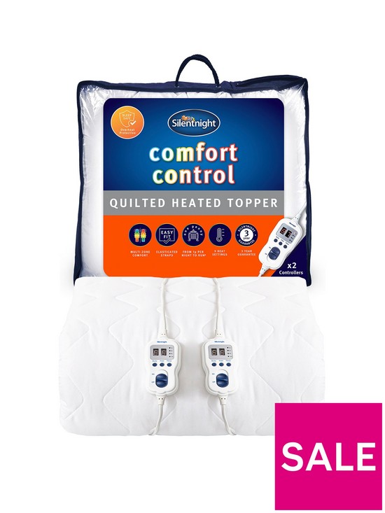 front image of silentnight-comfort-control-heated-mattress-topper