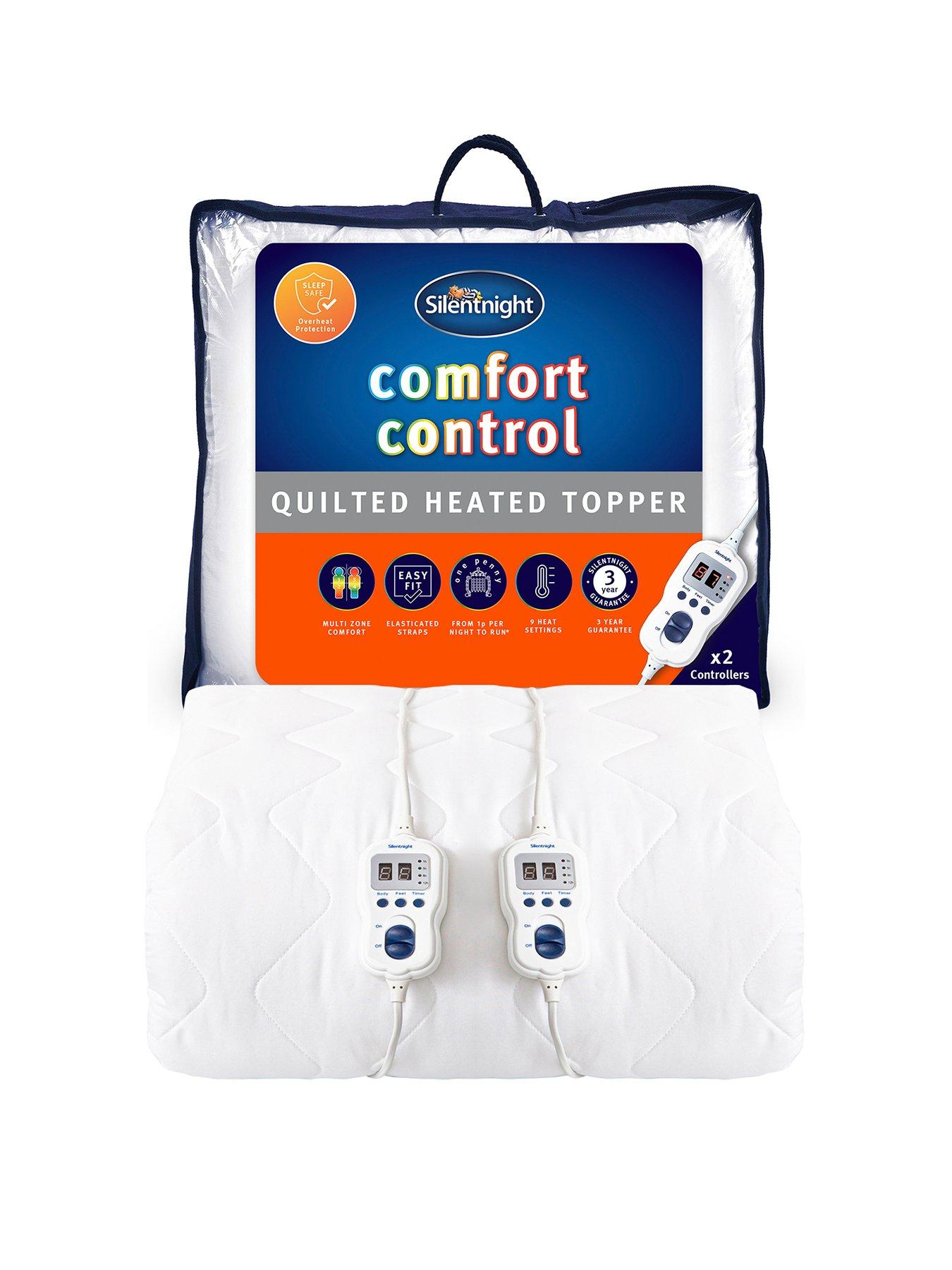Image 2 of 5 of Silentnight Comfort Control Double Heated Mattress Topper - White