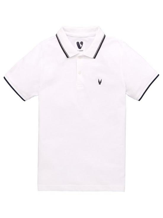 back image of v-by-very-boys-2-pack-polo-topnbsp--navywhite