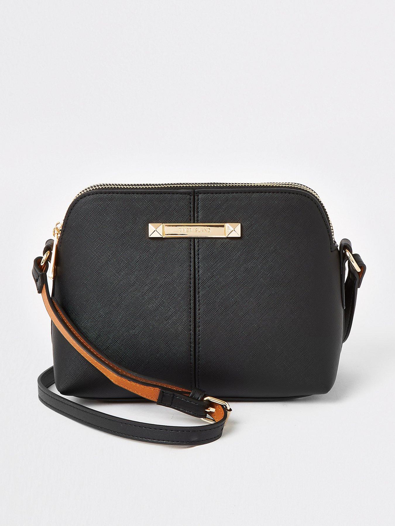 river island cross body bag black