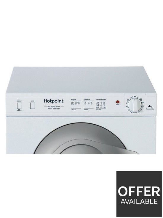 stillFront image of hotpoint-nv4d01p-4kg-load-compact-vented-tumble-dryer-white
