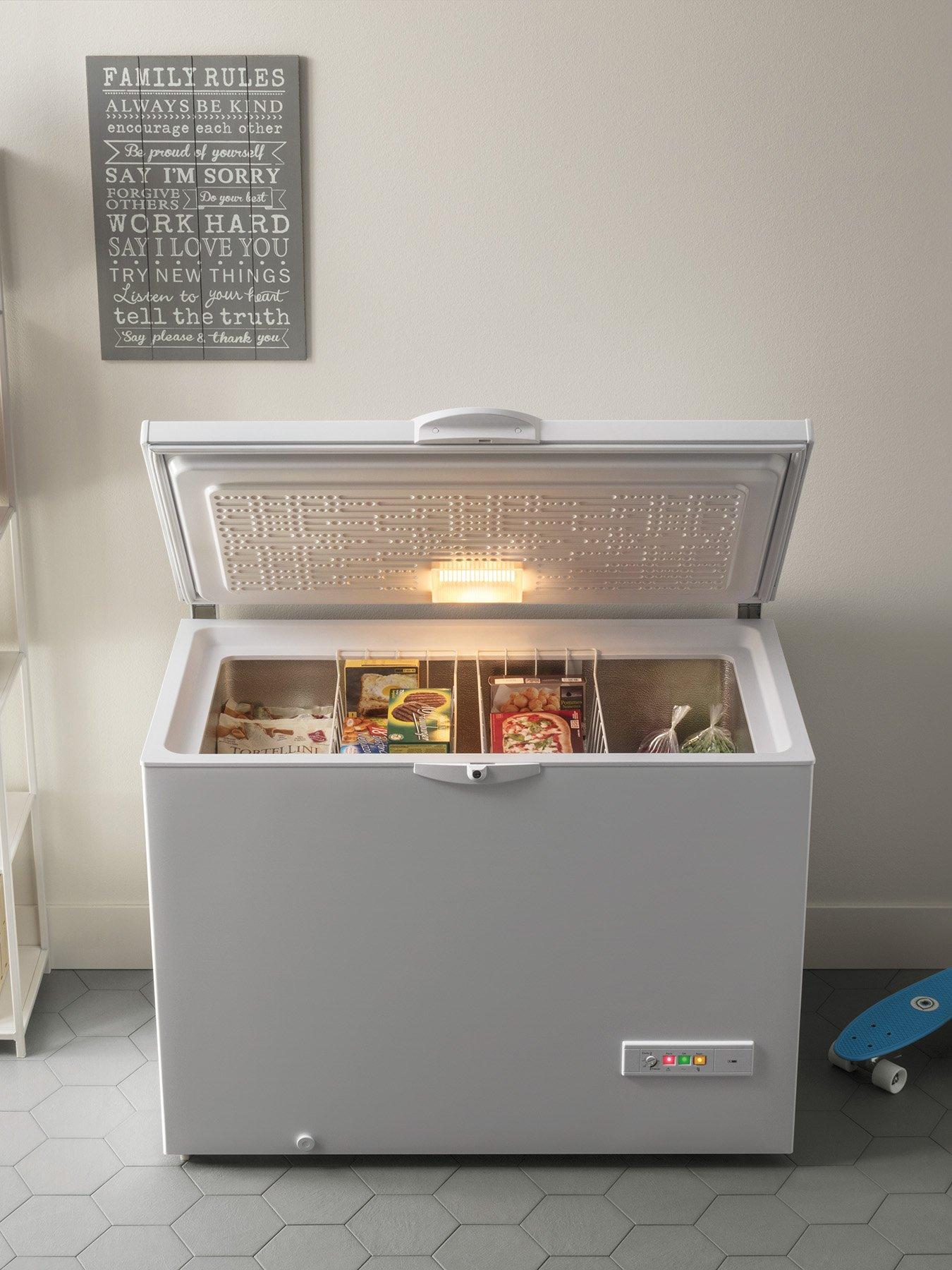 Indesit OS1A250H21 200Litre Chest Freezer White Very.co.uk