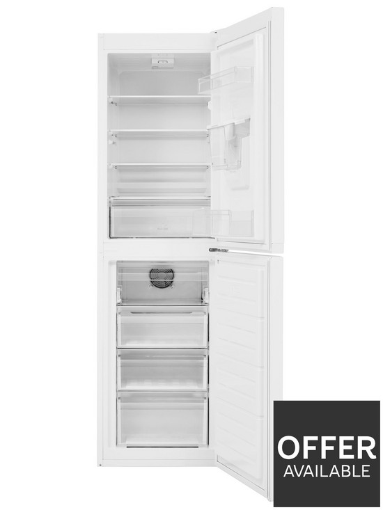 stillFront image of hotpoint-hbnf55181waqua-55cm-width-no-frost-fridge-freezer-with-water-dispenser-white