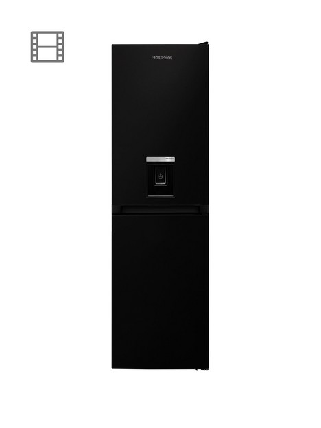 hotpoint-hbnf55181baqua1nbsp55cm-width-no-frost-fridge-freezer-with-water-dispenser-black