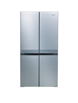 Product photograph of Hotpoint Hq9b1l1 90cm Width No Frost American Style Multi-door Fridge Freezer - Inox from very.co.uk