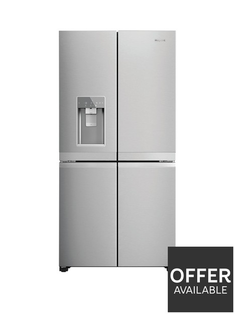 hotpoint-hq9imo1luk-90cm-width-no-frost-american-style-multi-door-fridge-freezer-with-water-amp-ice-dispensernbsp--inox