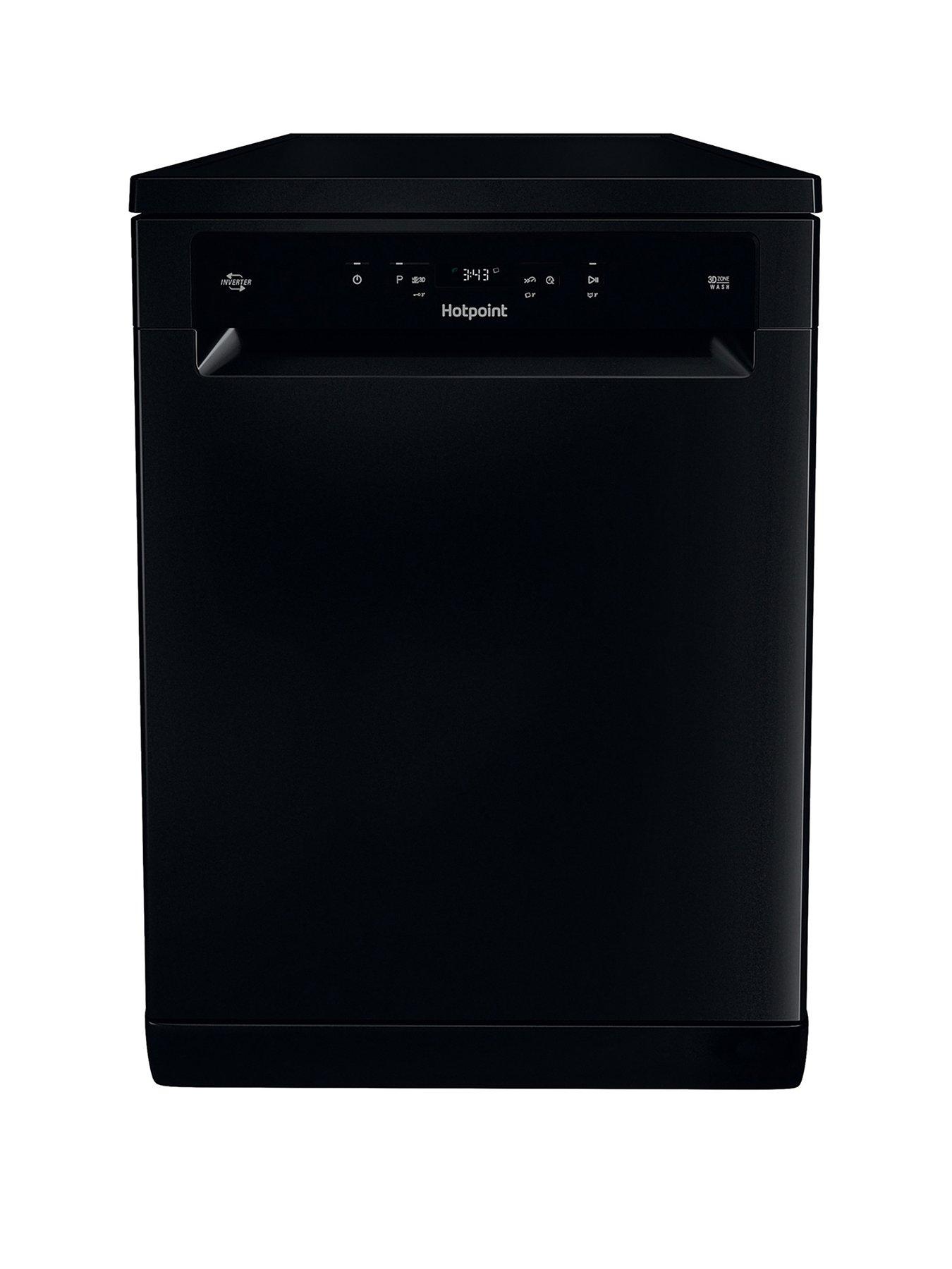 undefined HFC3C26WCBUK 13 Place, Fullsize Dishwasher - Black