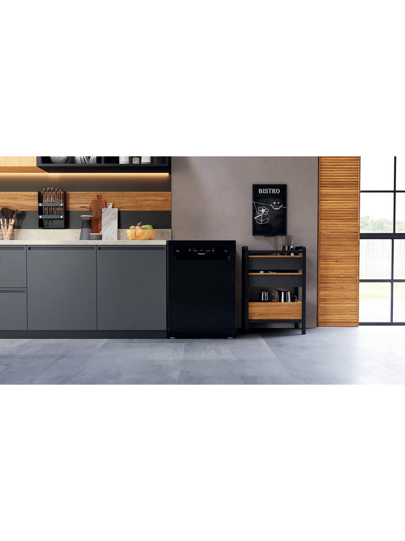 Image 3 of 7 of Hotpoint HFC3C26WCBUK 13 Place, Fullsize Dishwasher - Black