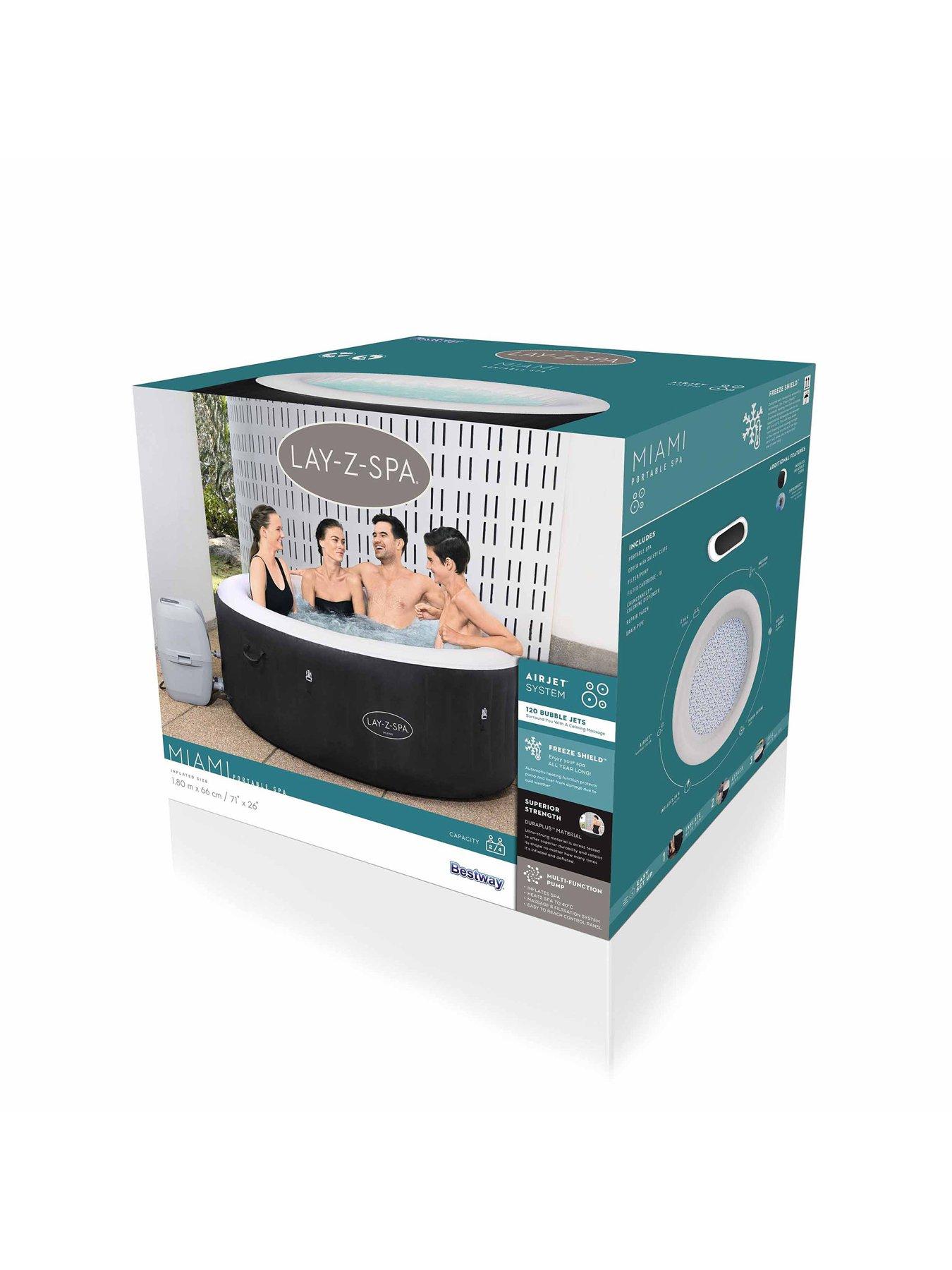 Lay-Z-Spa Miami AirJet Hot Tub for 2-4 Adults Very