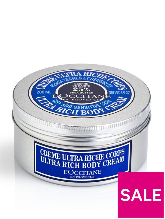front image of loccitane-shea-butter-ultra-rich-moisturising-body-cream-200ml