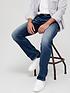  image of very-man-straight-stretch-leg-jeans-with-belt-mid-wash