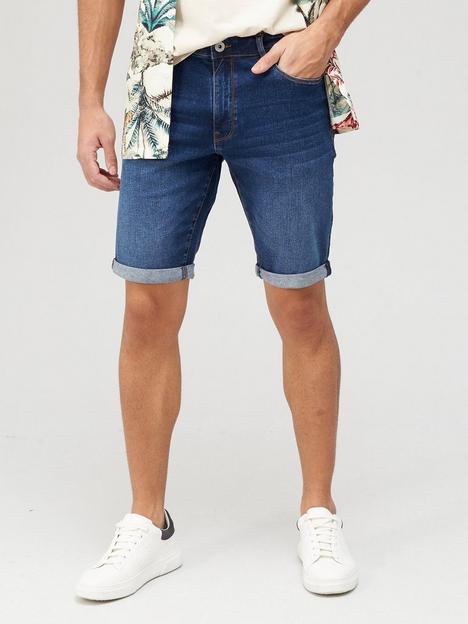 very-man-slim-denim-shorts-with-stretch-mid-blue