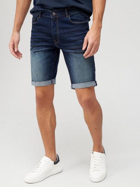 very-man-slim-denim-shorts-with-stretch-dark-wash